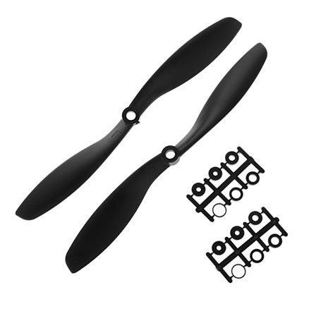 2 stk Plast 8045 Prop CW CCW propeller til RC Quadcopter Multirotor Plane