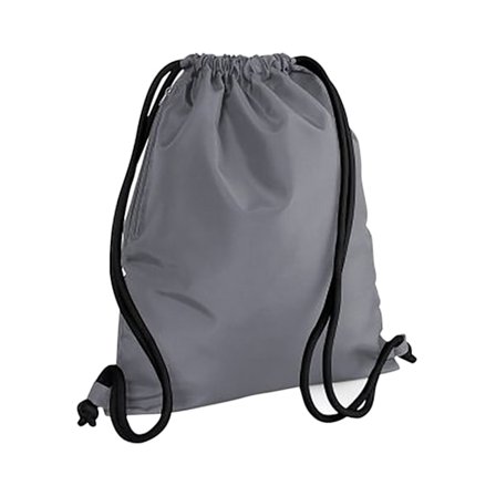 Bagbase Icon dragsnöre väska/gymsac (2-pack) One Size Graphit