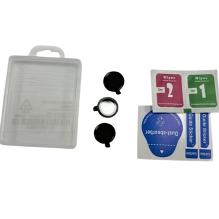 3-pack kameralinsfilm kompatibelt med iPhone 16-serien, svart metall med CD-mönster, härdat glas iPhone 16 Pro/16 ProMax