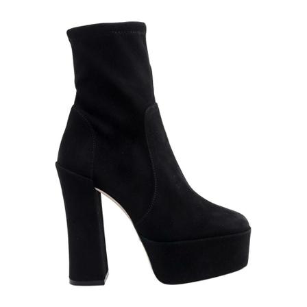 Stuart Weitzman, Heeled Boots Zwart, Dames, Maat:38 1/2 EU,suede
