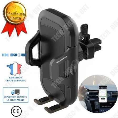 Telefonstöd - TD - Navigation 360° - Plast ABS - Silikon - Svart