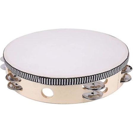 Käsikäyttöinen Tambouriini Kaksirivinen Rummunkello 16 Parilla Soinnulla