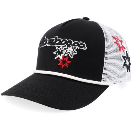 DC - Svart trucker Keps - Side Star Black/White A-Frame Trucker @ Hatstore