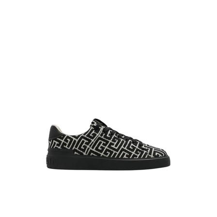 Balmain, Sneakers Zwart, Heren, Maat:41 EU,Canvas