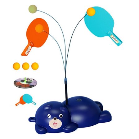 Bordtennistrener Maskin Ping Pong Selvtrening BLÅ