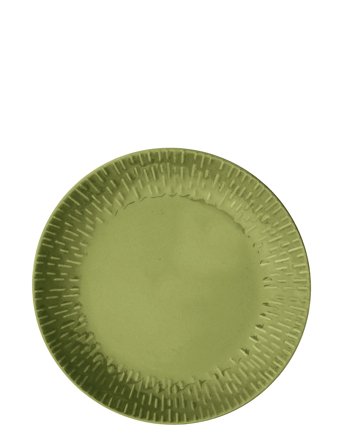 Confetti Lunch Plate W/Relief 1 Pcs . Giftbox Green Aida