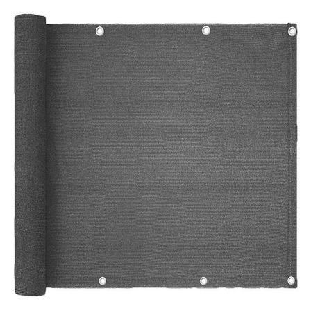 Havegård gårdhave altan solskærm net mørkegrå 0,9*5 meter