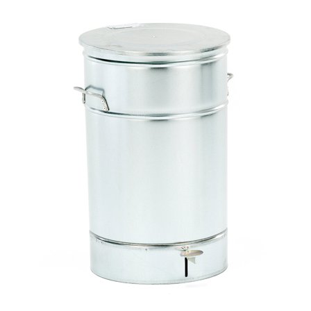 Putzwollbehälter LISTON, Ø 410 x 630 mm, 70 l, verzinkt