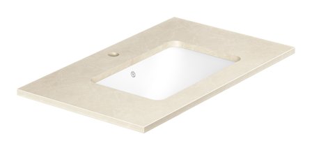 Gustavsberg Ducentic GB71DCWT80CC11 Stenbänkskiva 80 cm, beige, 1 ho, 1 blandarhål, Badrum