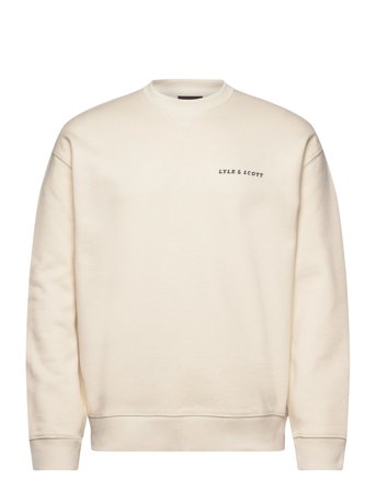 Lyle & Scott | Script Brushback Crew Neck Sweatshirt | XXL