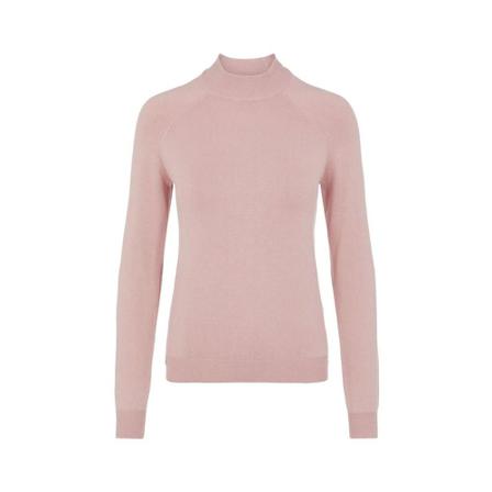 Pieces, High Neck Knit Roze, Dames, Maat:M
