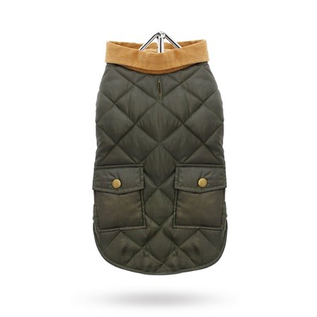 Urban Pup - Forest Green Quilted Town & Country - Hundjacka - Varma hundjackor & täcken från Doggie.se