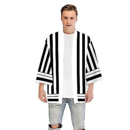 Anime Cosplay Kostume Demon Slayer Kimetsu No Yaiba Haori Kimono Agatsuma Zenitsu Kochou Shinobu Sommerjakke Skjorte Anime Tøj-r (XS P)
