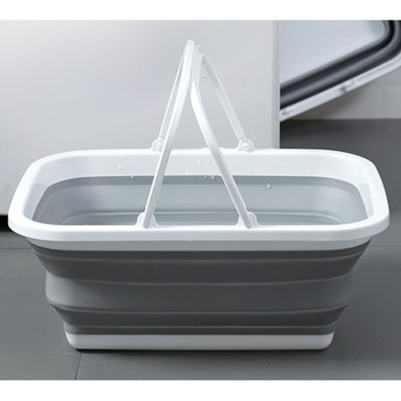 Fällbart handfat, hopfällbart tvättställ med handtag, lämplig för camping, utomhus, disk, kök