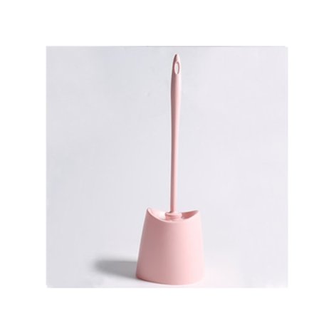 Standard toiletbørste, PP-materiale, sort børste, BPA-fri, pink, størrelse 41,5*12 cm