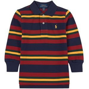 Kids - Ralph Lauren Striped Branded Polo Shirt Navy 7 Years - Tops - 7 years - Navy - Junge