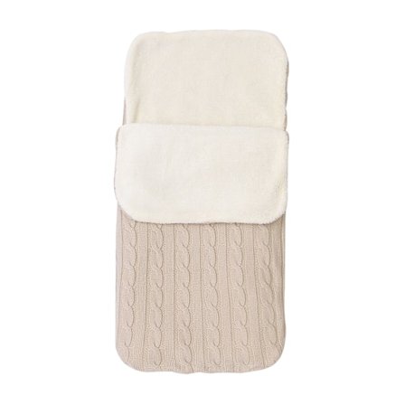 Nyfödd Babyfilt, Kuvertstil Stickad Sovsäck Lämplig För 0-12 Månader (Beige)