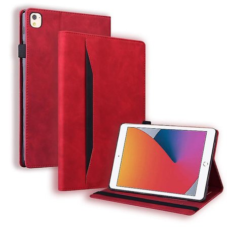 10,2 tommer 9./8./7. generation Kompatibel med iPad-cover, førsteklasses lædercover med S Pen-holder og automatisk sleep/wake-funktion