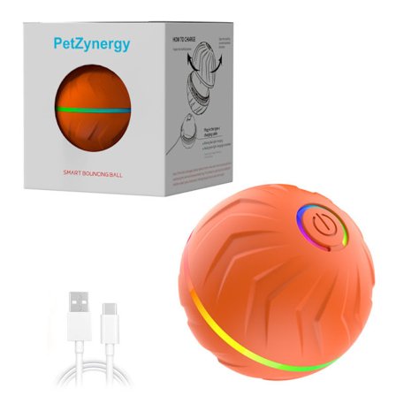 Hundelegetøj - Rullende Aktiveringsbold, Tygggelegetøj til Hunde, Interaktiv Smart Bold der Bevæger sig 360° - Legetøjsbold til Hunde_yux[GKS]