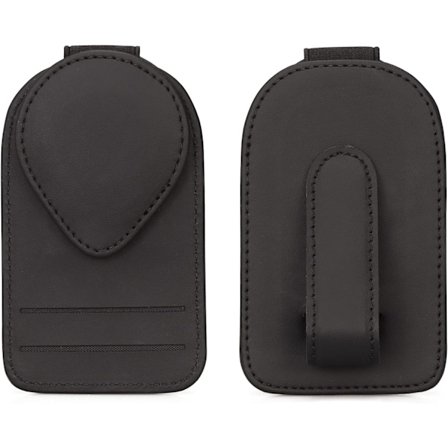 1 Stk (Sort) Læder Solbriller Holder til Bil, Bilsolbriller