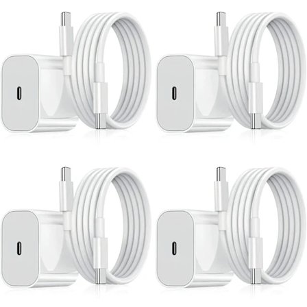 4-pack 20W snabbladdare för Samsung - Adapter & kabel 4-Pack Samsung