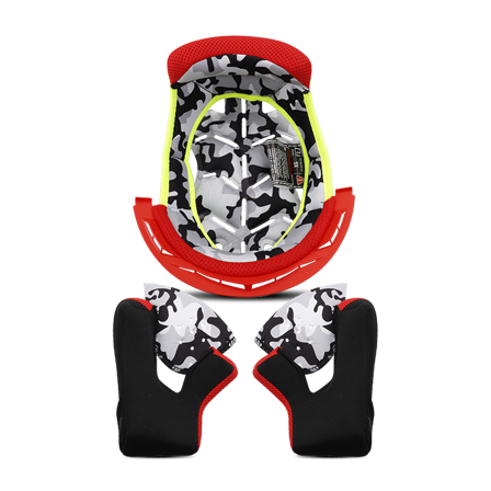 LS2 MX437 EVO Helmet Lining Red L