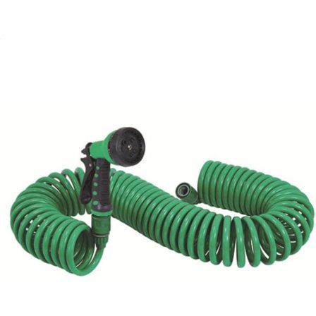 Joustava Spiraalipuutarhaletku Kevyt Laajennettava Vesiletku Ei Taittumista, Itsepinnoittuva UV-Suojattu Nurmikkoleku