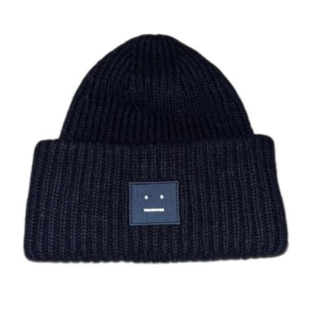 Mörkblå ribbad mössa från Acne Studios