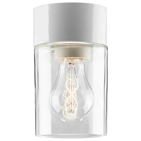 Ifö Electric Opus 100/175 Bastuarmatur IP44, rak, E27, klar Grå, Belysning