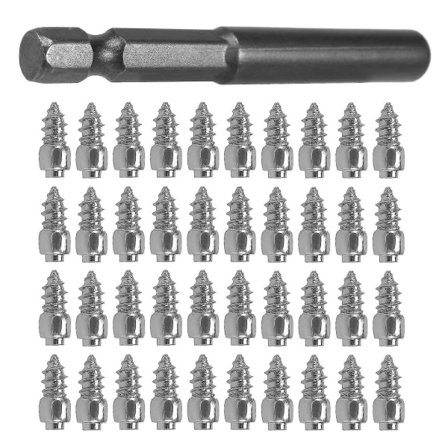 100 kpl nastaruuveja 9 mm + 1 kpl poraholkki, automaattinen auto SUV ATV liukumaton ruuvinasta pyörän rengas lumi T