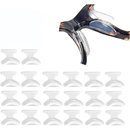 10 par anti-slip silikone sommerfugleformede næsepuder (2,8 mm