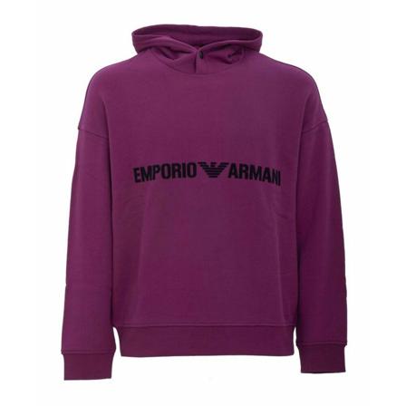 Emporio Armani, Hoodie Paars, Heren, Maat:L