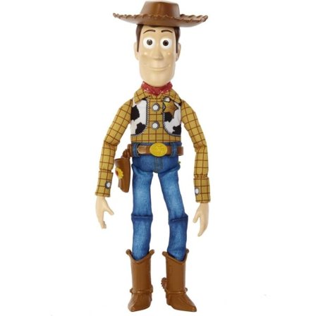 Disney og Pixar Toy Story Filmlegetøj, Talende Woody Figur og Ragdoll Krop, 20 fraser, Trækfane Aktiverer lyd, Roundup Fun Woody