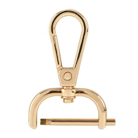 Svängbara karbinhakar Ersättning DIY Hantverk Trigger Clips Svängbara hummerlås 25mm Guld GS