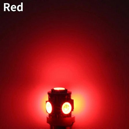 10st BA9S LED Signallampor 5050 5SMD Bil Interiör Bilbelysning Kupollampa Kartläsning Bil Ljus Sido Kil Parker Glödlampor 12V 24V Lampa