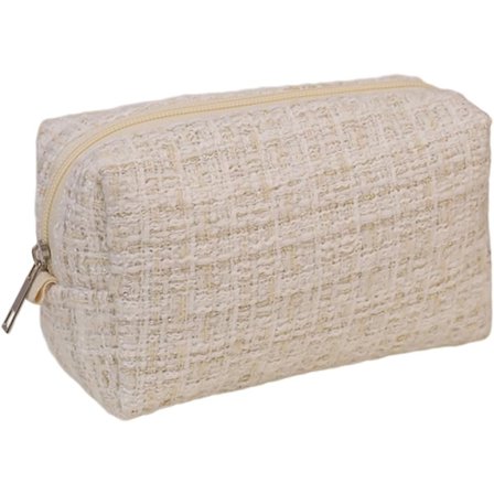 Toalettmappe Stor Kapasitet Sminkeorganisator Veske Bærbar Reise Estetisk Glidelås Penalhus Veske