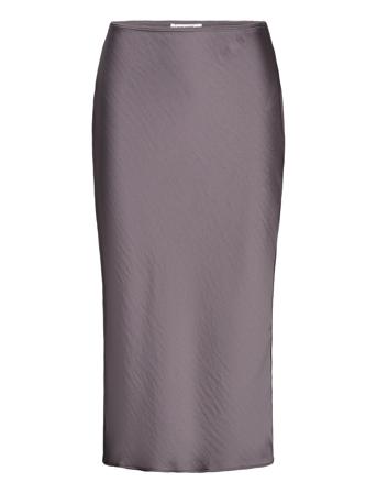 Agneta Skirt 12956 Knälång Kjol Purple Samsøe Samsøe