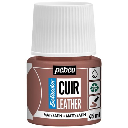 Pébéo Setacolor Cuir Leather Paint 45ml Deep Red