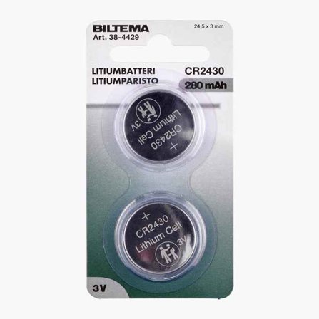 CR2430 Litiumbatteri 2 st. - Biltema