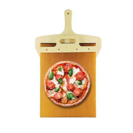 Pizzaspatuli, joka siirt pizzan t ydellisesti, Pizzaspatuli kahvalla, Pizzaspatuli sis - ja ulkok ytt n