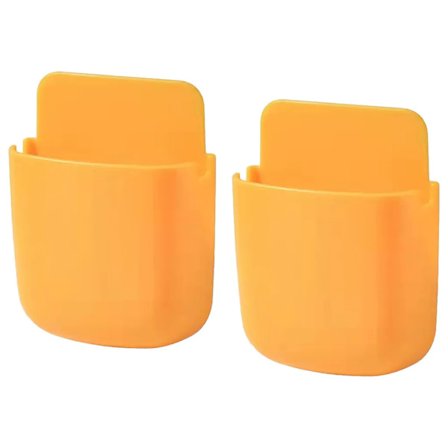 Itseliimautuva kaukosäätimen pidike, universaali mediasoittimen ohjain, seinään asennettava kaukosäätimen järjestäjä, (Keltainen)