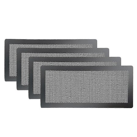 4 STK Magnetiske Gulvriste Dæksler - 14x30,5 cm Mesh Filtre til Hjem/Gulv/Væg/Loft Fanger Affald Hår Støv