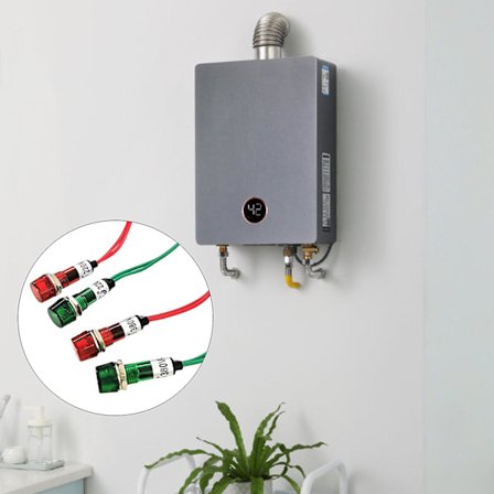 220v/380v Flat Head Indikator Vannkokere Flush Panel Montering Signallampe