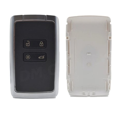 Bilnyckelskal ersättning med nyckelblad för Renault Megane 4 Talisman Kadjar Espace 5 Keyless Go Entry nyckelskydd