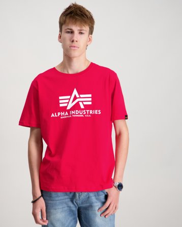 Alpha Industries Basic T-Shirt BL K Rood T-shirts Jongens - Kids Brand Store