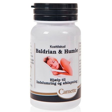 Camette Baldrian og Humle 90 tabl., Helse & Madvarer, Ingredienser, Baldrian