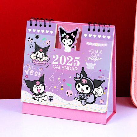 2025 Ny Tegneserie Skrivebords Kalender Desktop Ornamenter Sød Kalender Notesblok