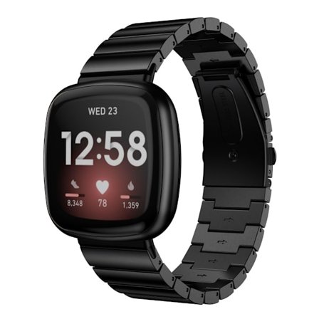 Länkarmband Fitbit Versa 3/Sense Svart