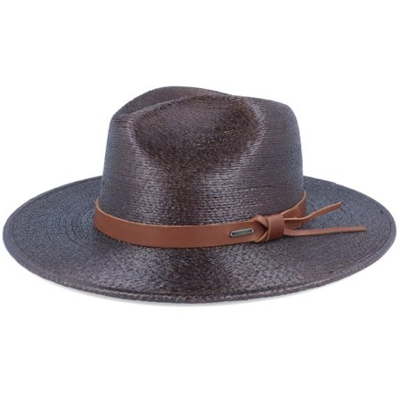 Brixton - Brun straw Hat - Field Proper Deep Brown Straw Hat @ Hatstore