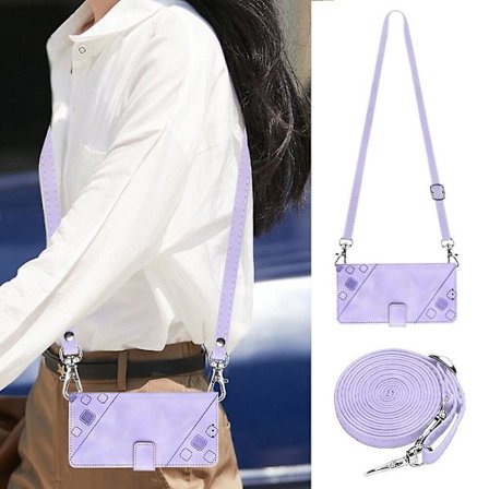 Case till Iphone 13 Mini med långhalsband Läder Flip Cover Kompatibel med Iphone 13 Case